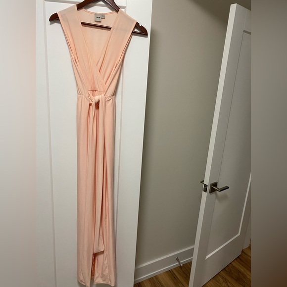 Evening pink maxi dress - Picture 1 of 4